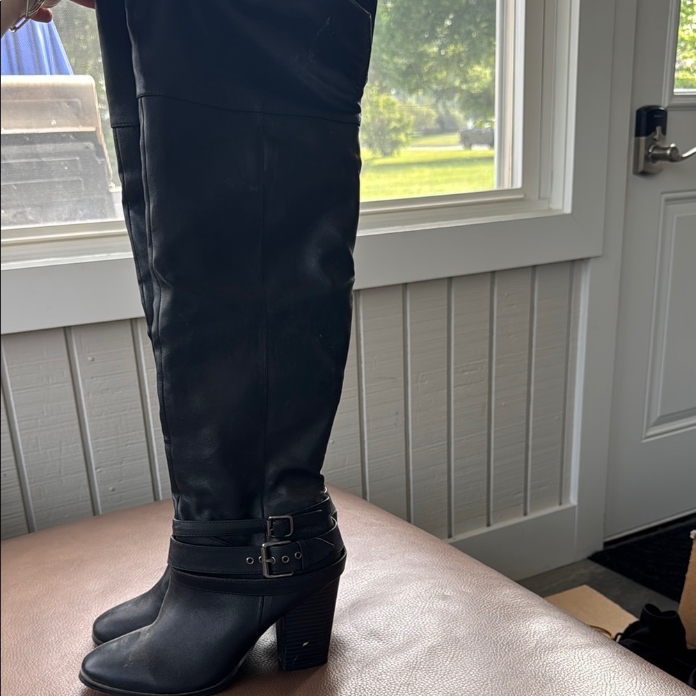 Black Knee-High Boots